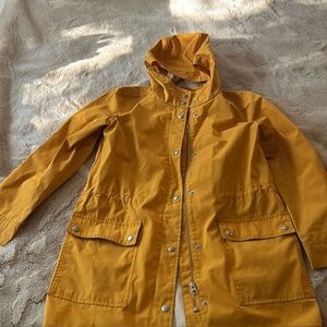 J.Crew yellow raincoat
